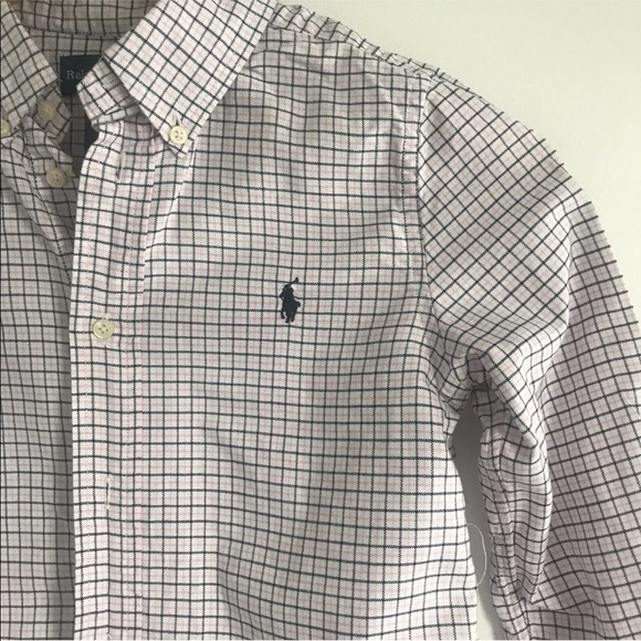 Ralph Lauren Boys Plaid Shirt, Pink, Size 6 - Picture 4 of 11